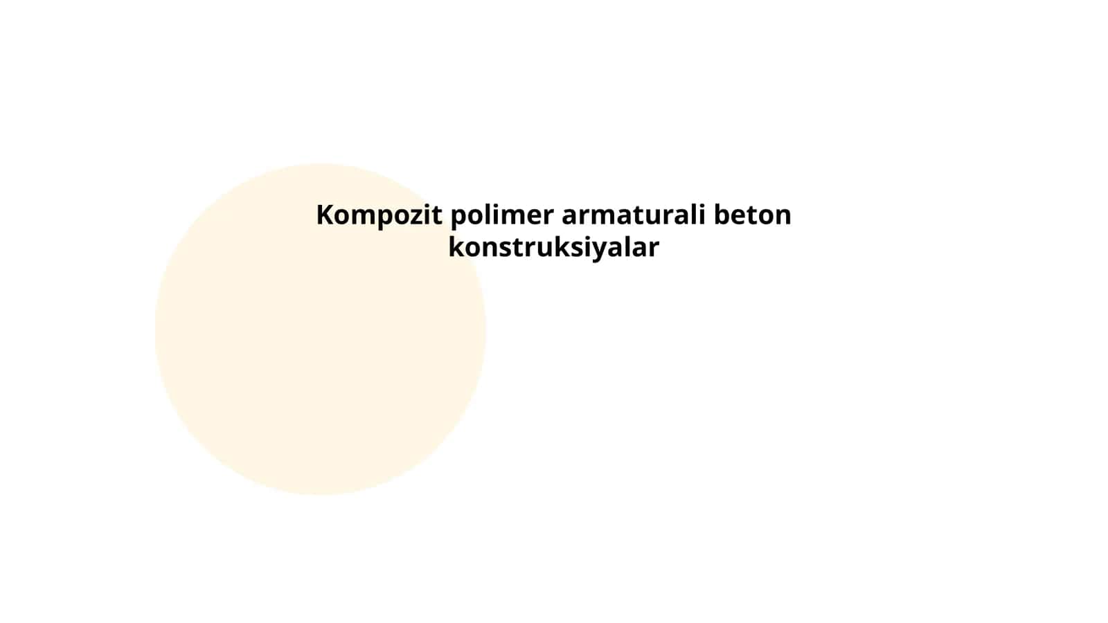 Kompozit polimer armaturali beton konstruksiyalar