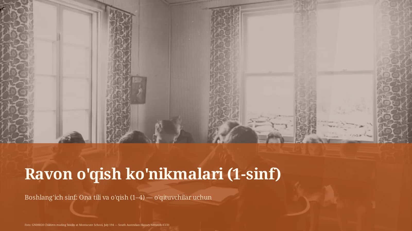 Ravon o'qish ko'nikmalari (1-sinf)
