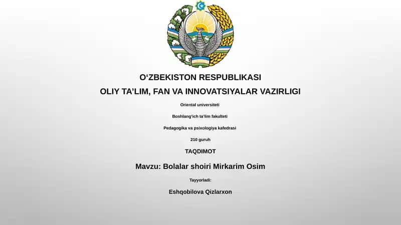 Mirkarim Osim: Hayot va Ijod Yo'li