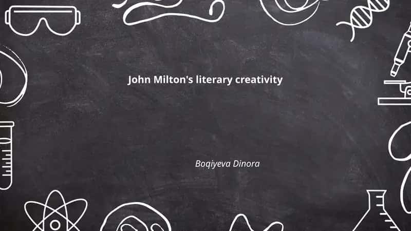 Milton's literary creativity