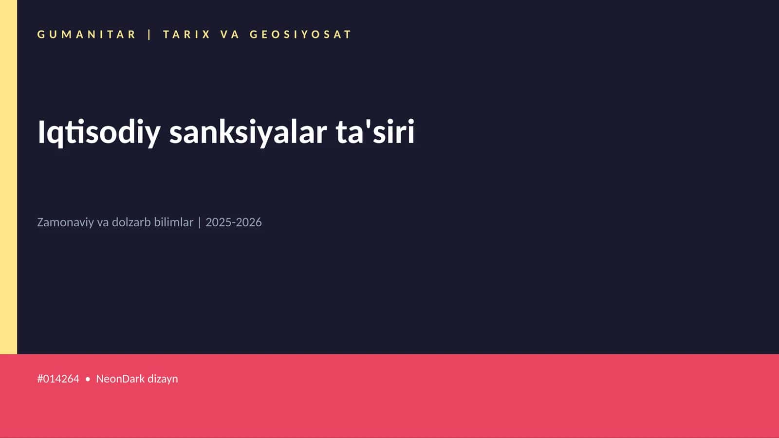 Iqtisodiy sanksiyalar ta'siri