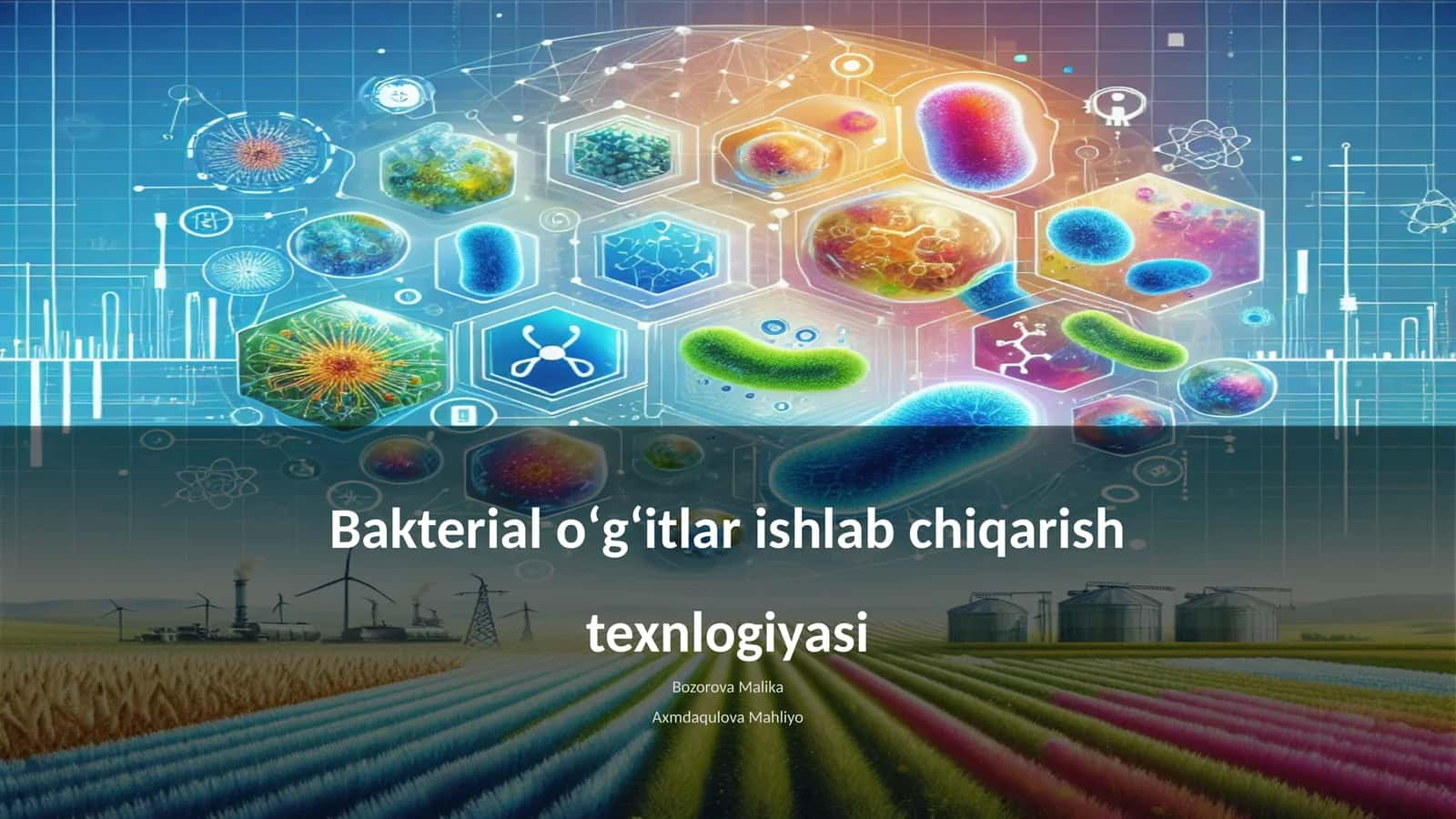 Bakterial oʻgʻitlar ishlab chiqarish texnlogiyasi