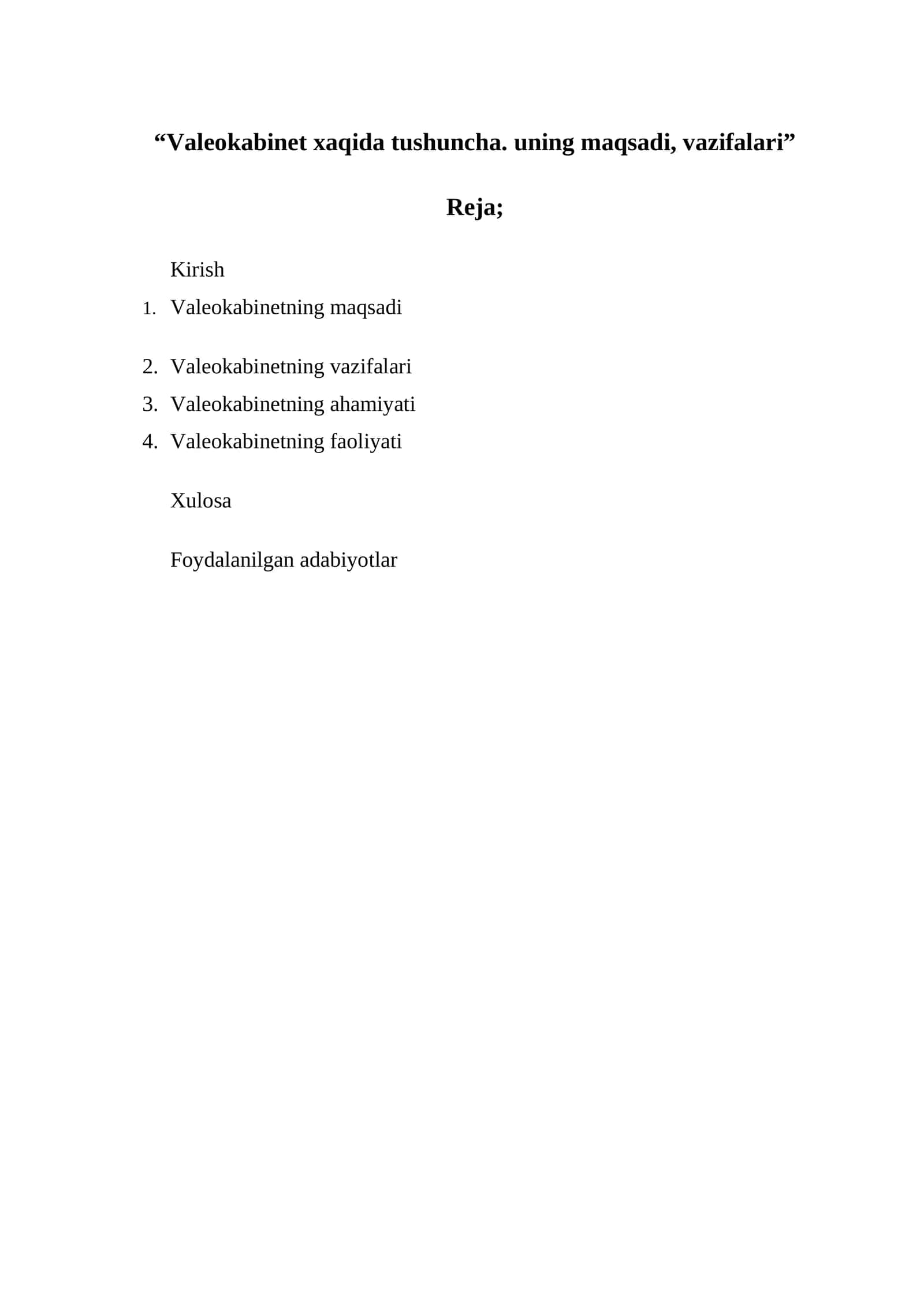 Valeokabinet
