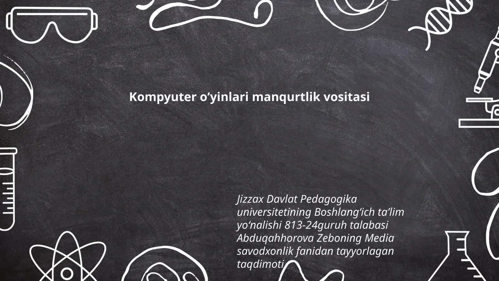 Kompyuter oʻyinlari manqurtlik vositasi
