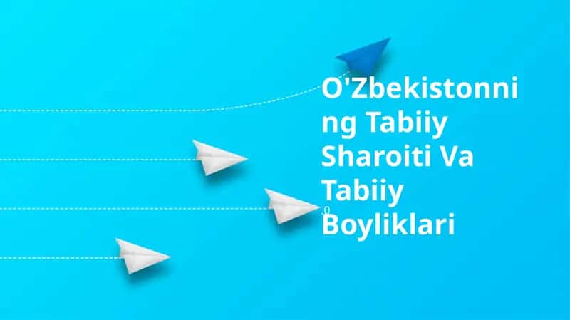 O'Zbekistonning Tabiiy Sharoiti Va Tabiiy Boyliklari