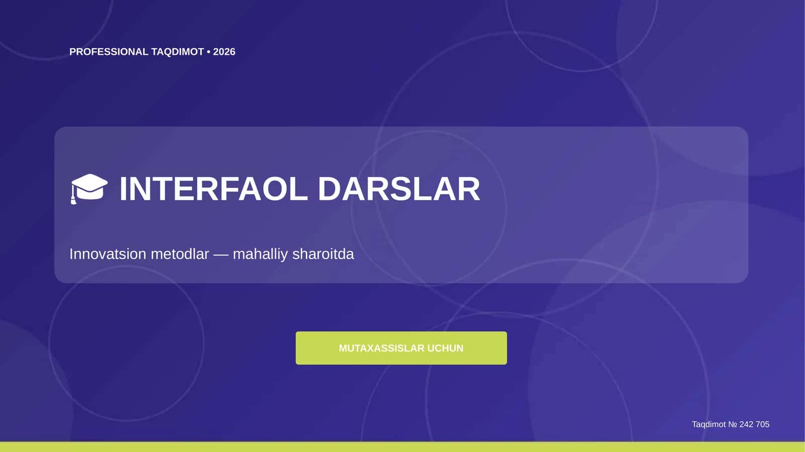 INTERFAOL DARSLAR