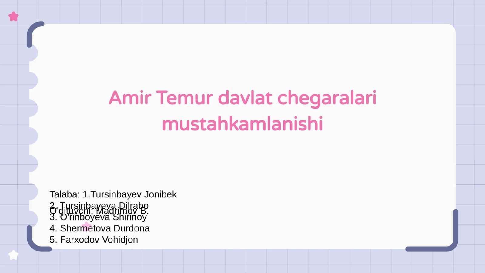 Amir Temur davlat chegaralari mustahkamlanishi
