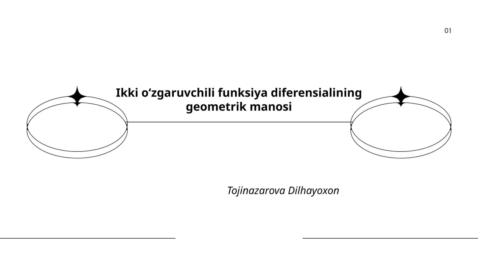 Ikki oʻzgaruvchili funksiya diferensialining geometrik manosi