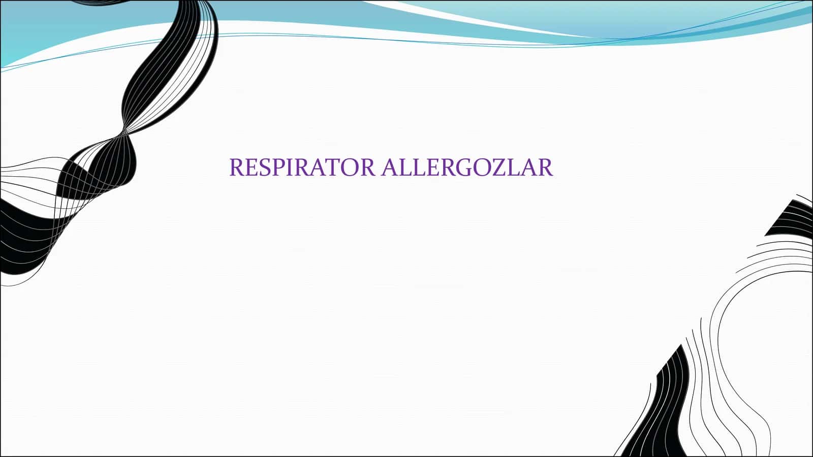 RESPIRATOR ALLERGOZLAR