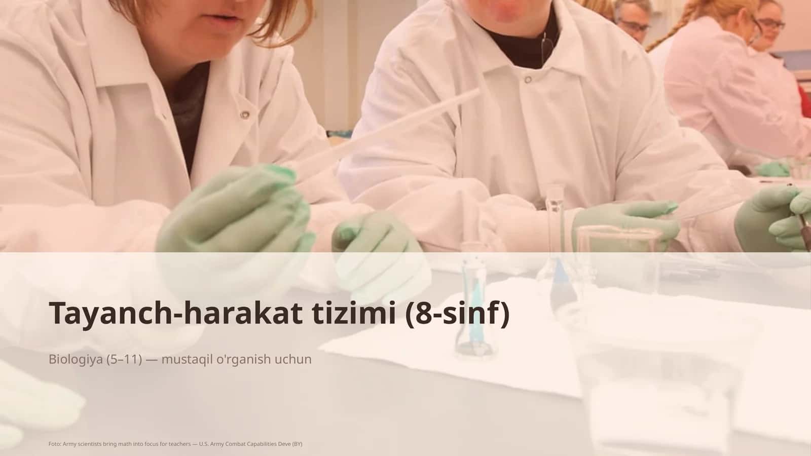Tayanch-harakat tizimi (8-sinf)