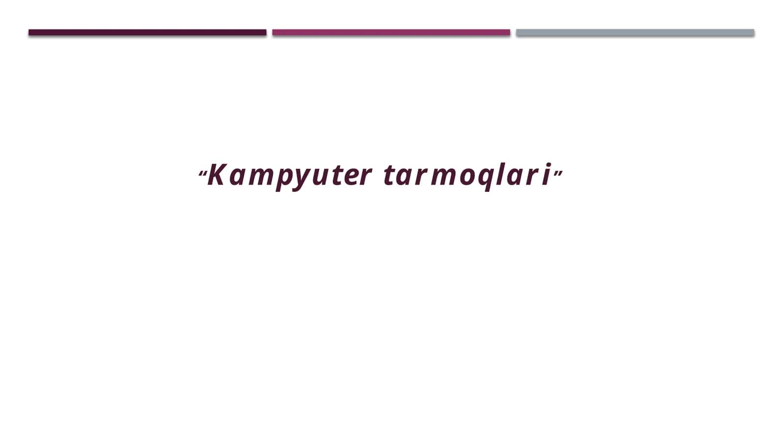 Kampyutertarmoqlari