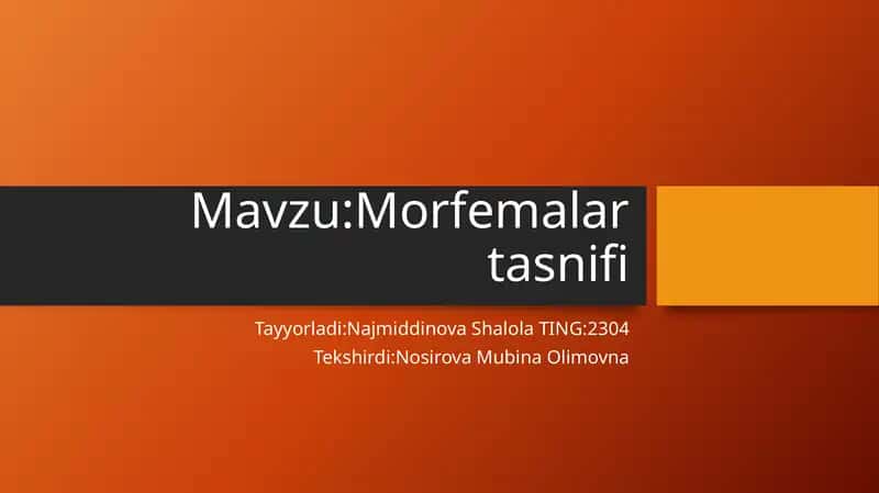 Morfemalartasnifi