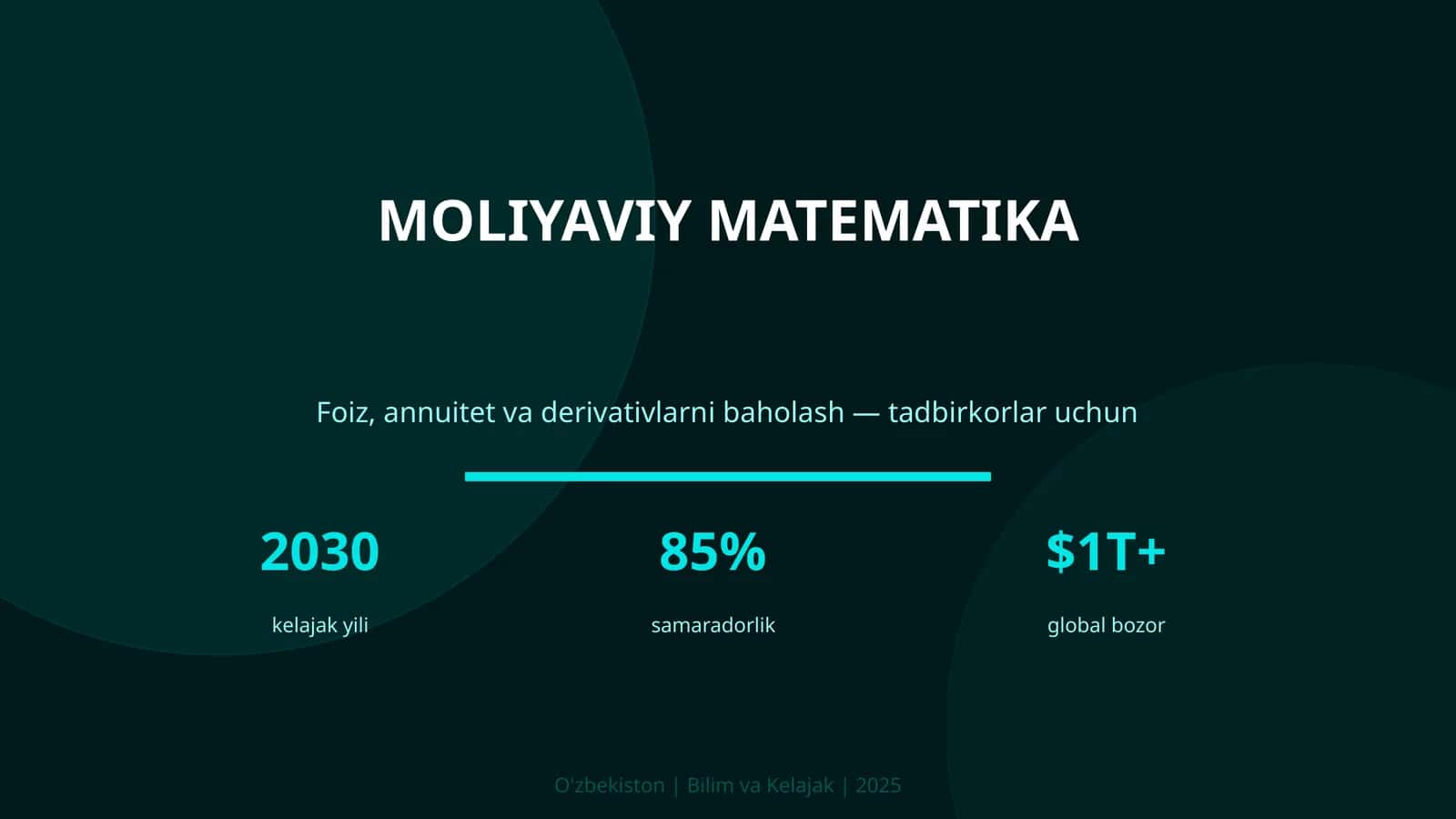 MOLIYAVIY MATEMATIKA