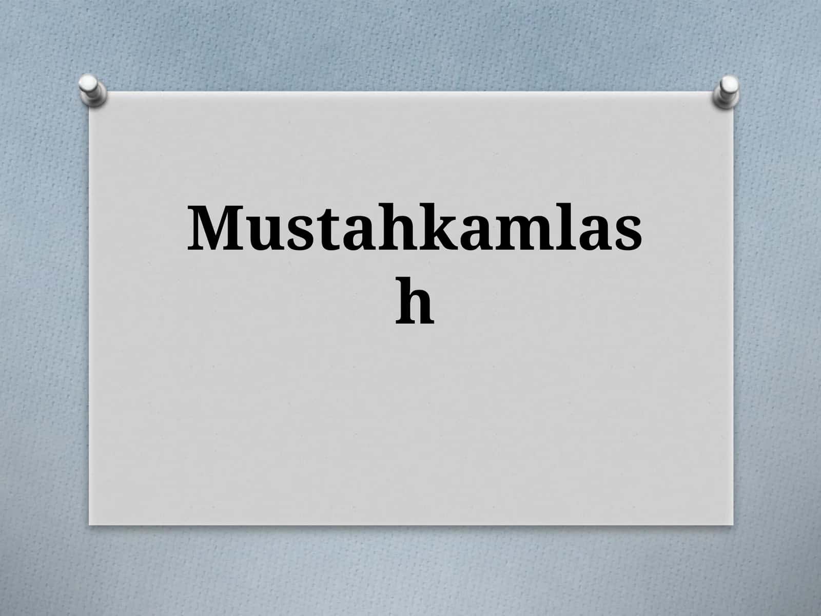 Mustahkamlash