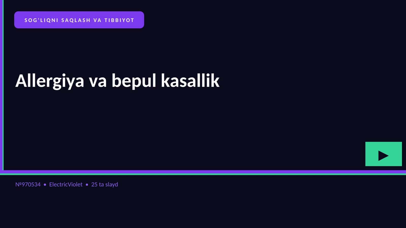 Allergiya va bepul kasallik
