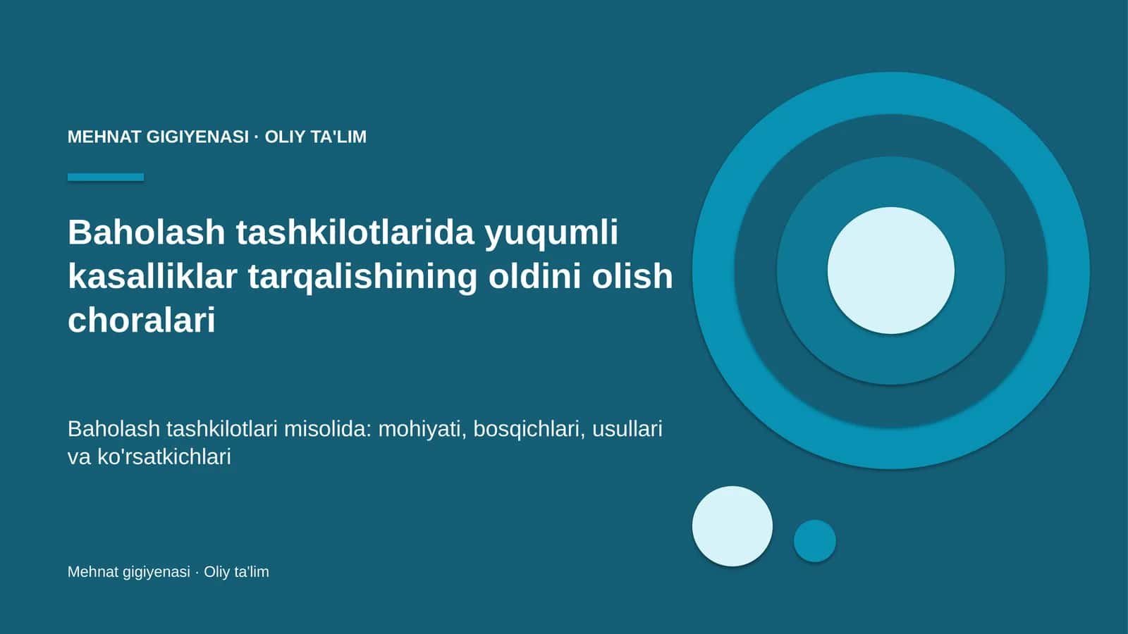 Baholash tashkilotlarida yuqumli kasalliklar tarqalishining oldini olish choralari