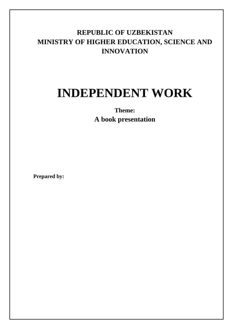 Book Presentation