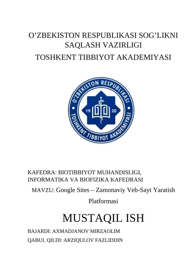 Google Sites – Zamonaviy Veb-Sayt Yaratish Platformasi