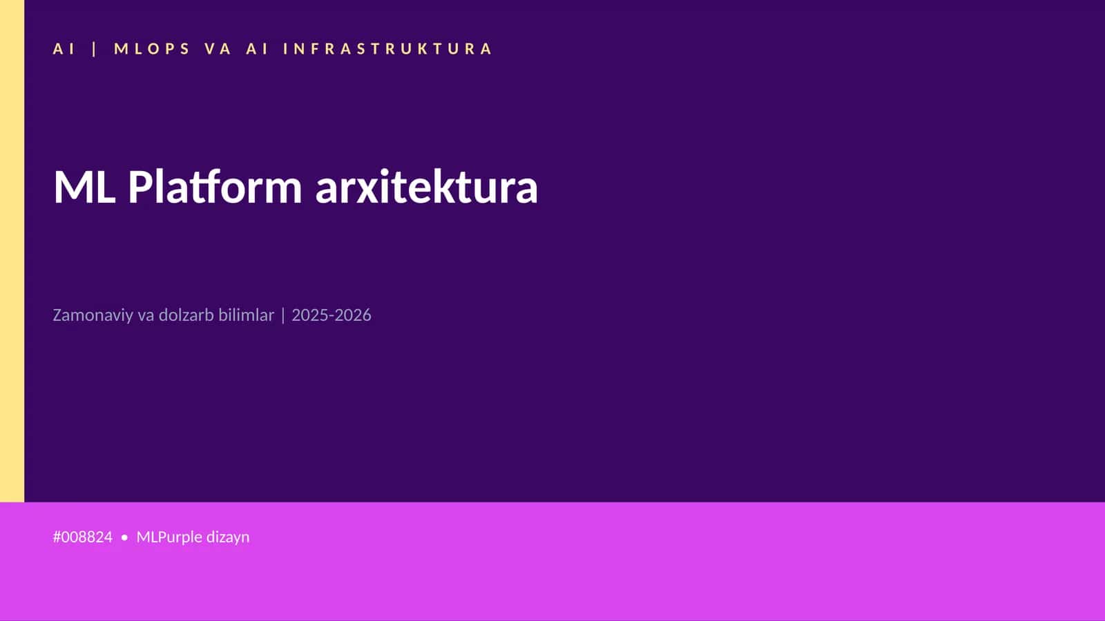 AI | MLOPS VA AI INFRASTRUKTURA
