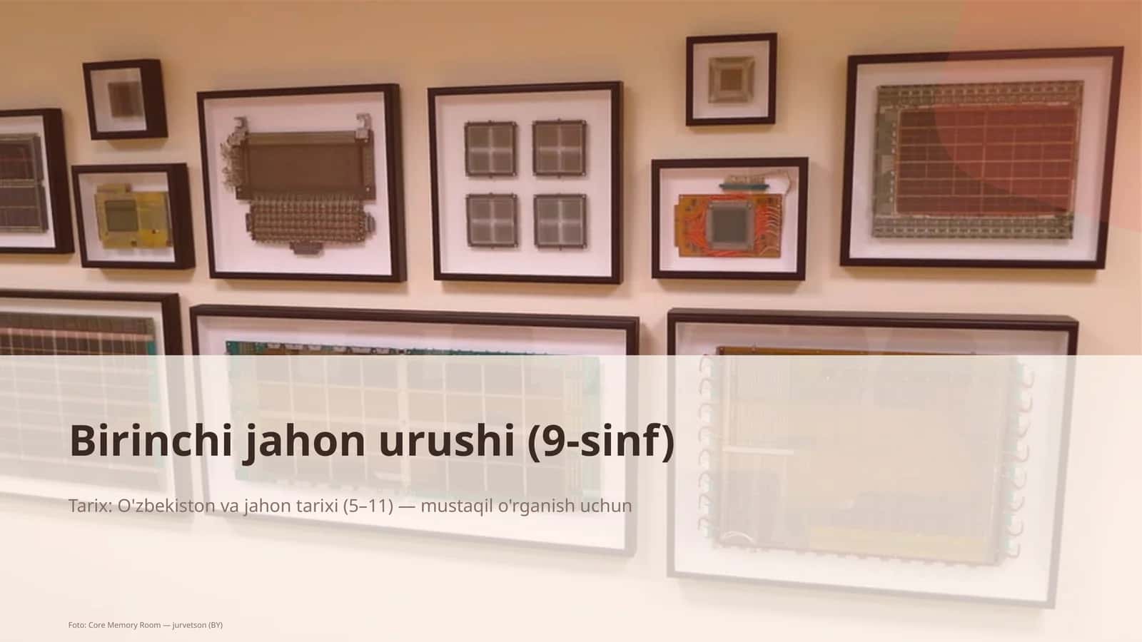 Birinchi jahon urushi (9-sinf)