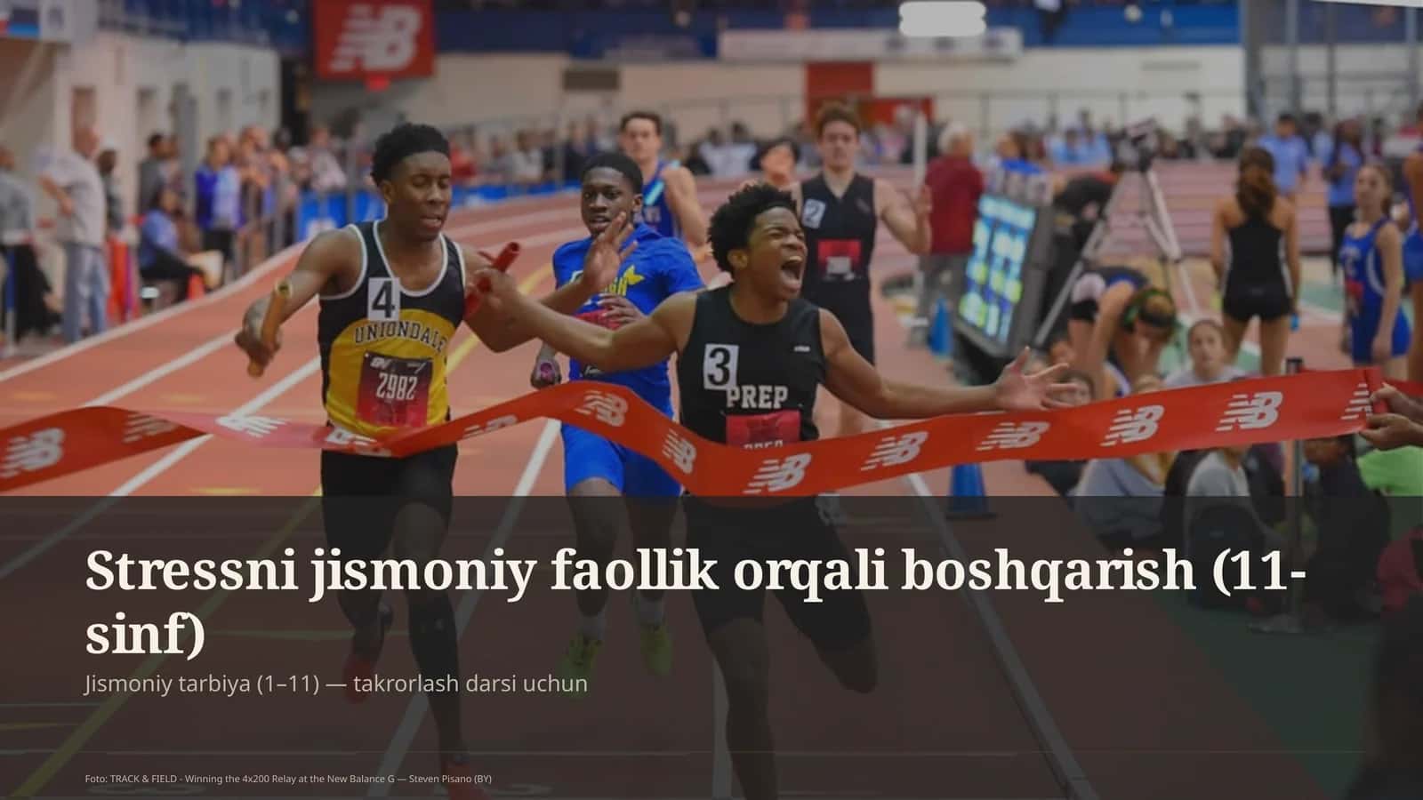 Stressni jismoniy faollik orqali boshqarish (11-sinf)