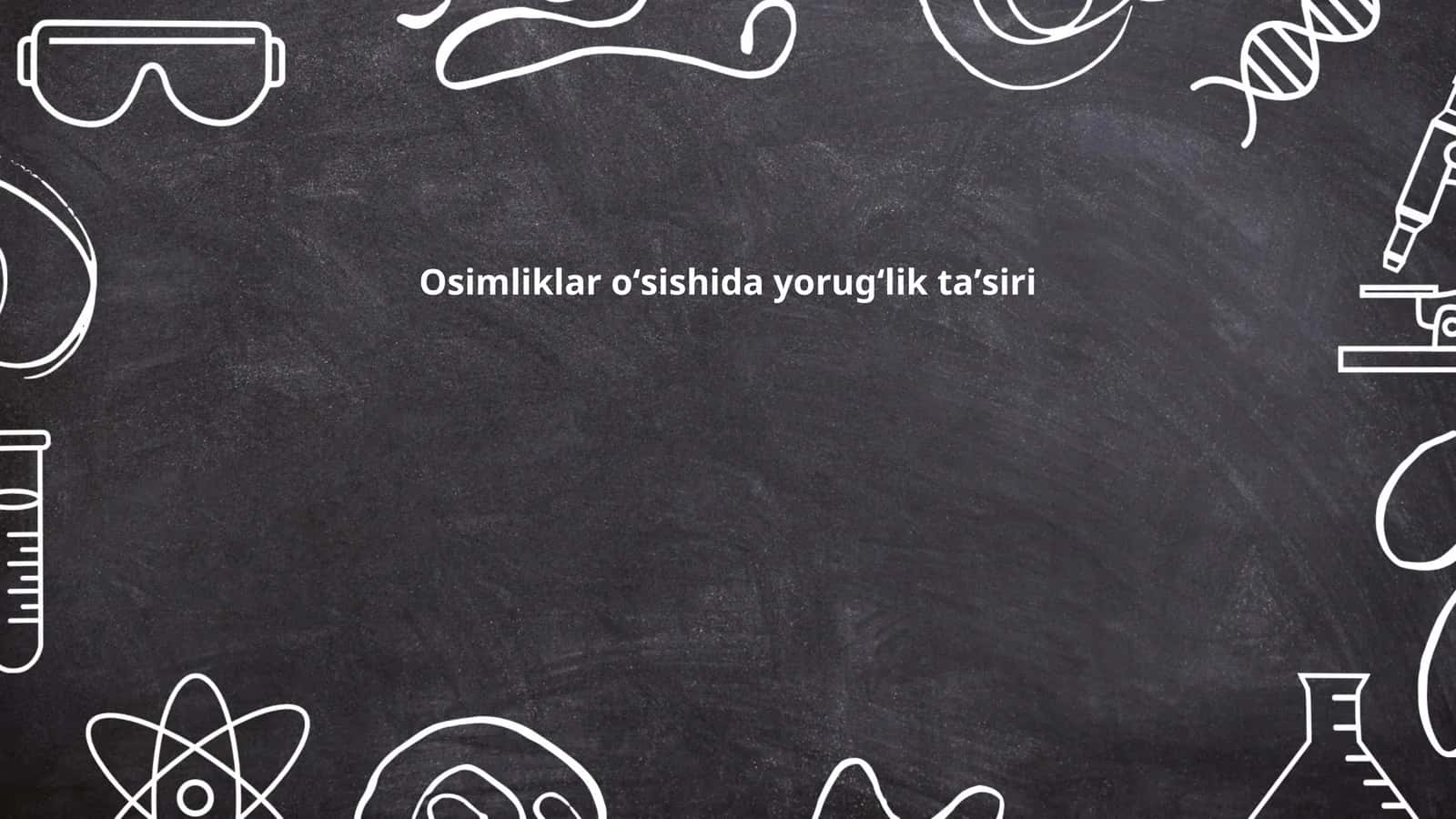Yorugʻlik spektri va oʻsimliklar oʻsishi