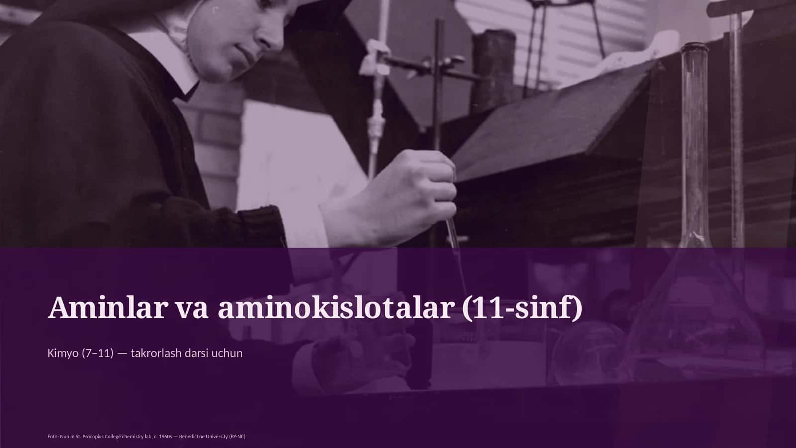 Aminlar va aminokislotalar (11-sinf)