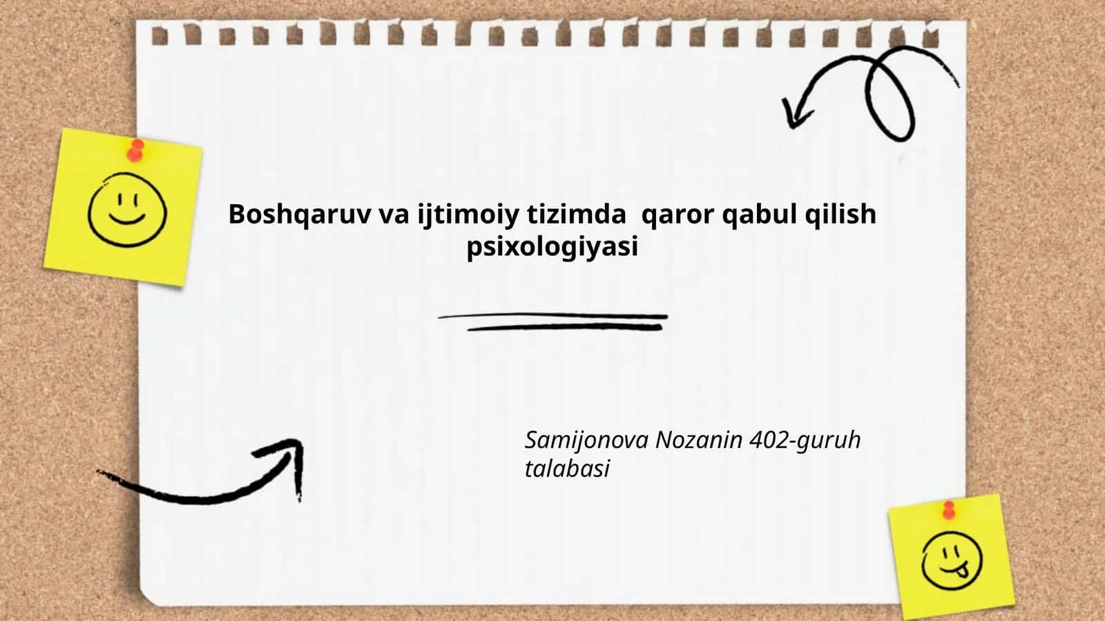 Qaror qabul qilish psixologiyasi