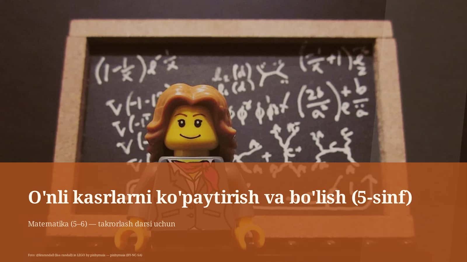 O'nli kasrlarni ko'paytirish va bo'lish (5-sinf)