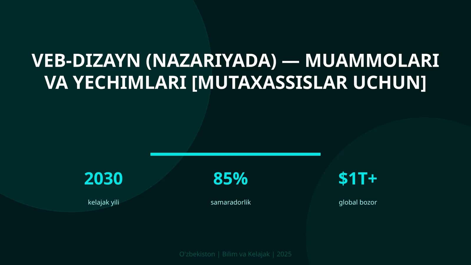 VEB-DIZAYN (NAZARIYADA) — MUAMMOLARI VA YECHIMLARI [MUTAXASSISLAR UCHUN]