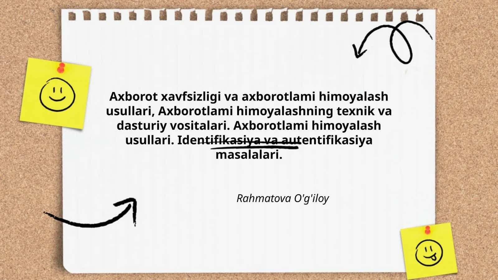 Axborot xavfsizligi va axborotlami himoyalash usullari