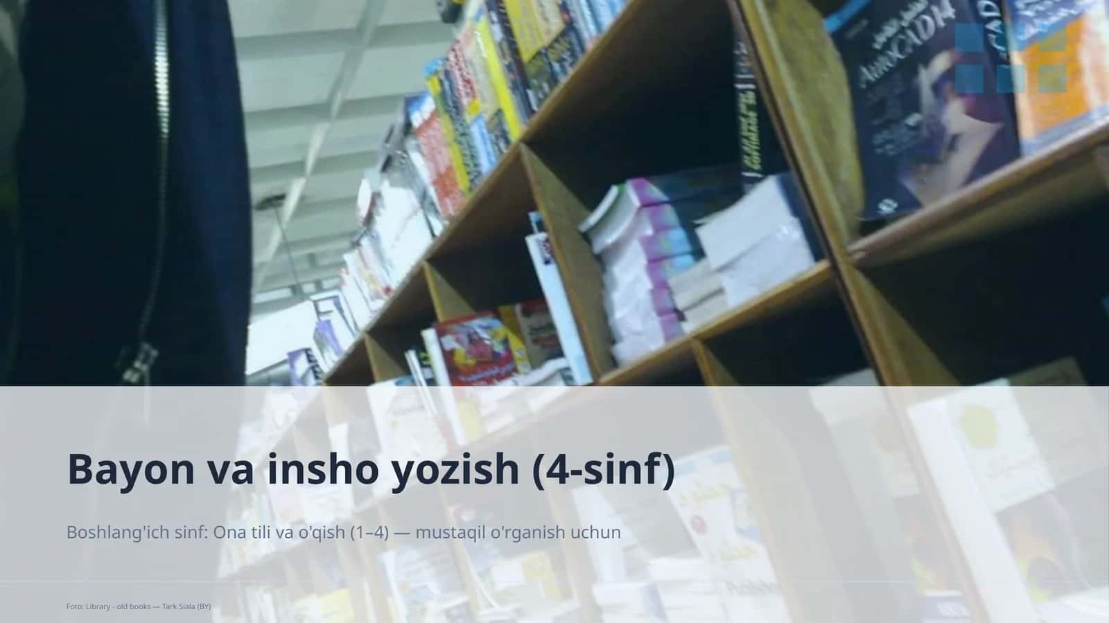 Ona tili va o'qish (1–4)
