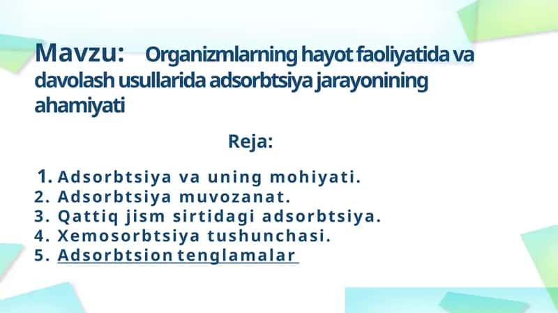 Adsorbsiya