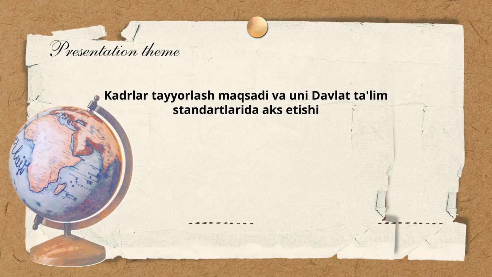 Kadrlar tayyorlash maqsadi va uni Davlat ta'lim standartlarida aks etishi