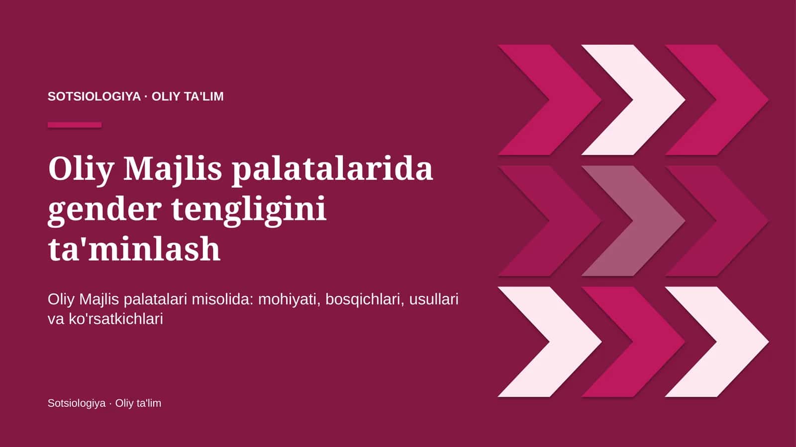 oliy majlis palatalarida gender tengligini ta'minlash 8114
