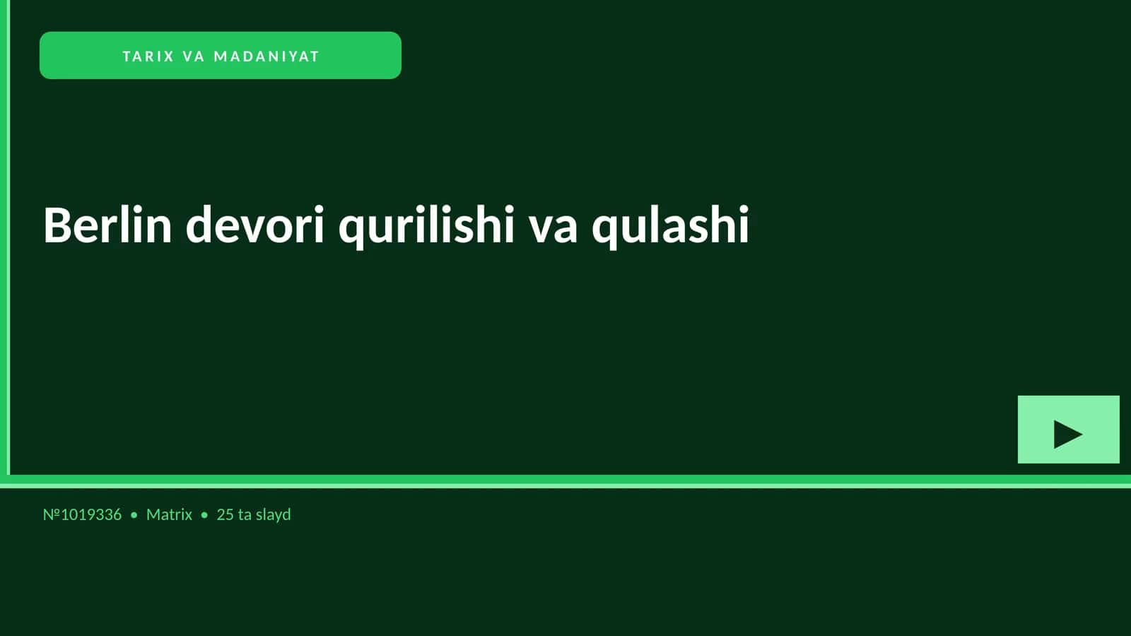 Berlin devori qurilishi va qulashi