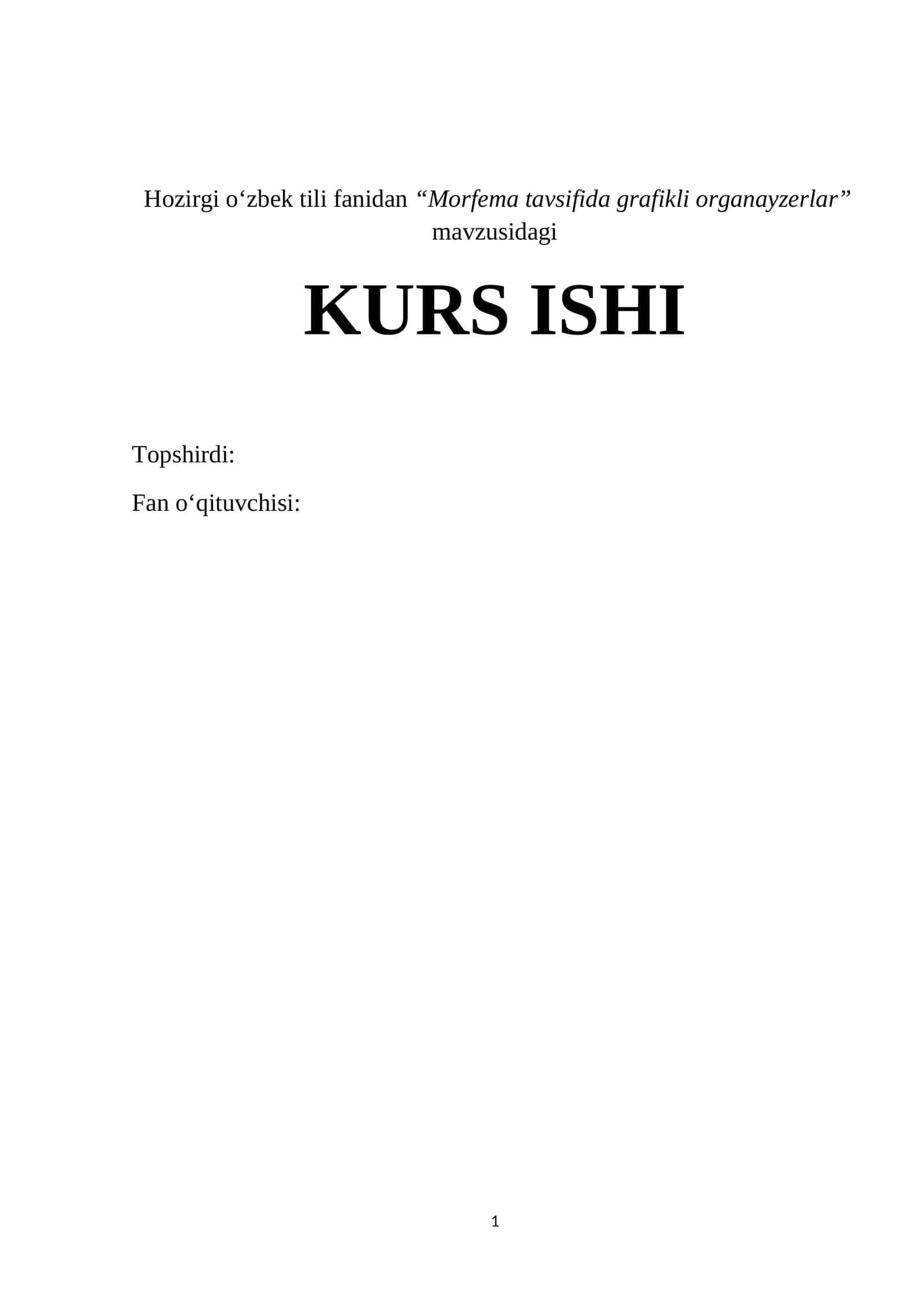 Morfema tavsifida grafikli organayzerlar