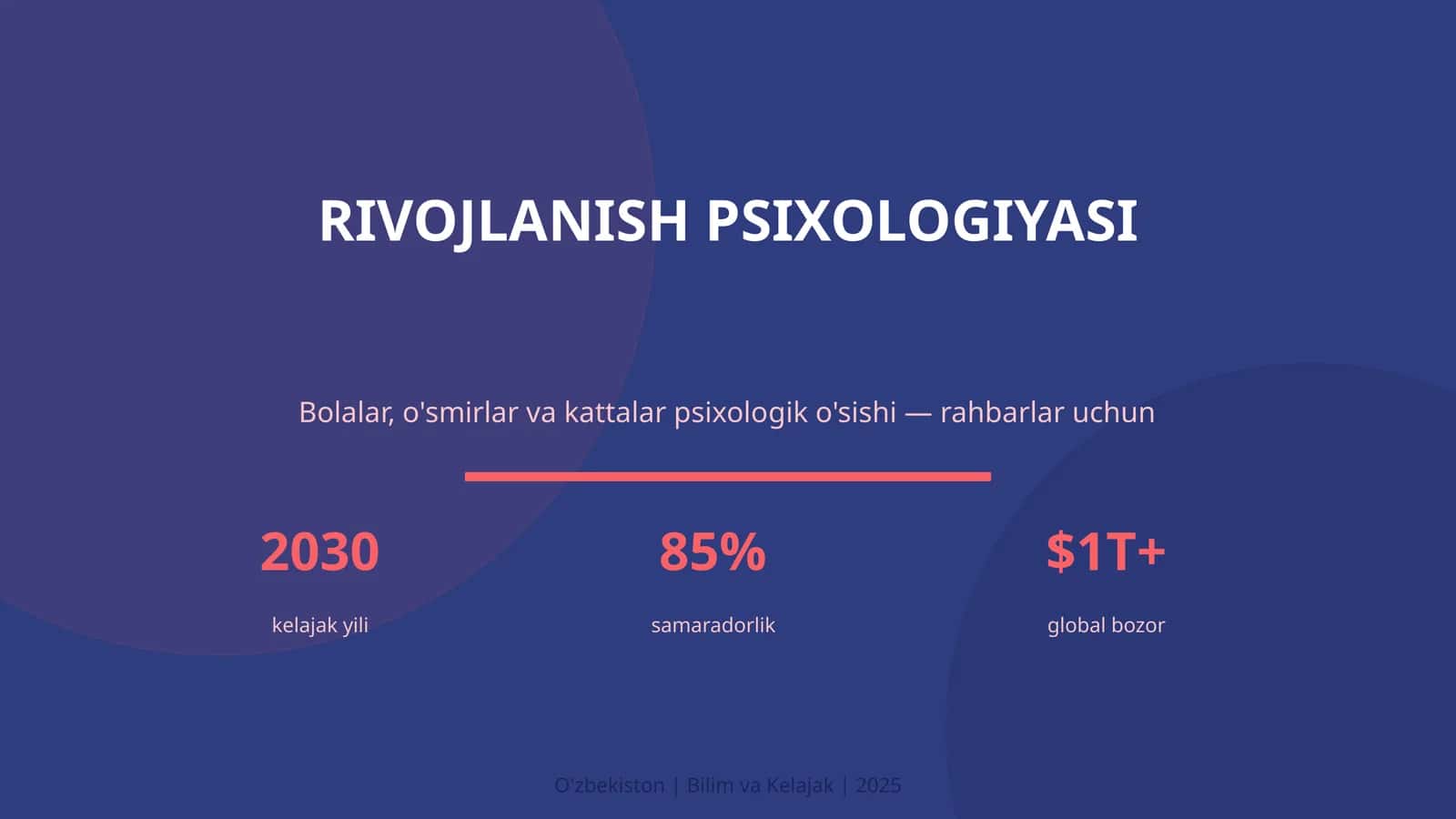 RIVOJLANISH PSIXOLOGIYASI