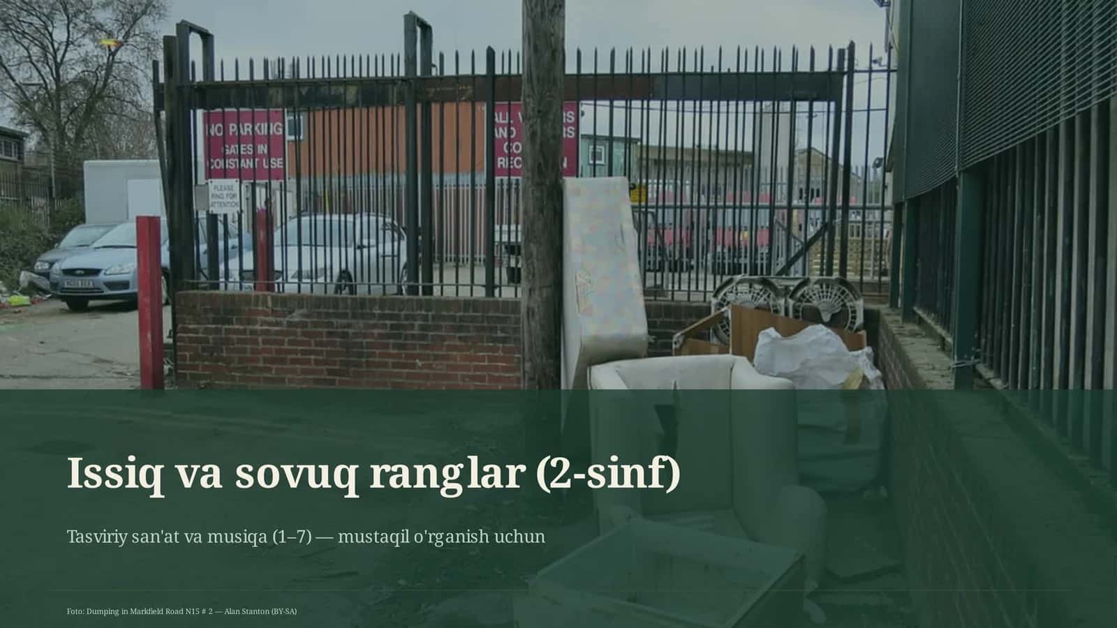 Issiq va sovuq ranglar (2-sinf)