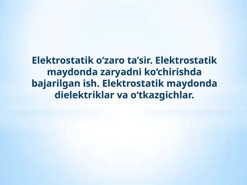 Elektrostatika