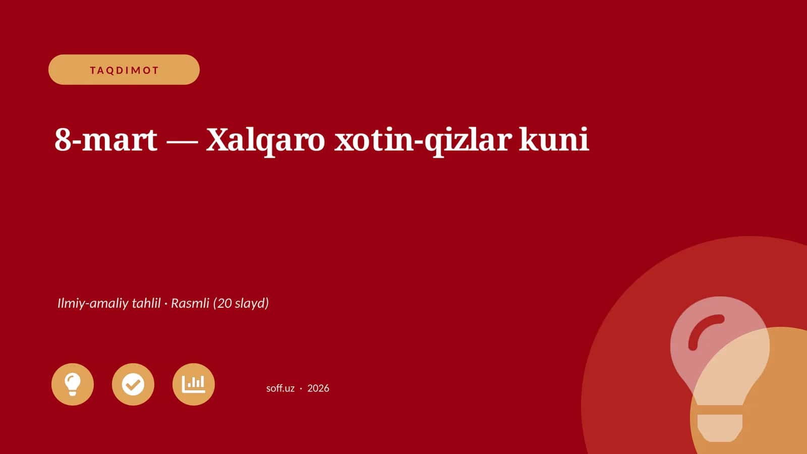 8-mart — Xalqaro xotin-qizlar kuni