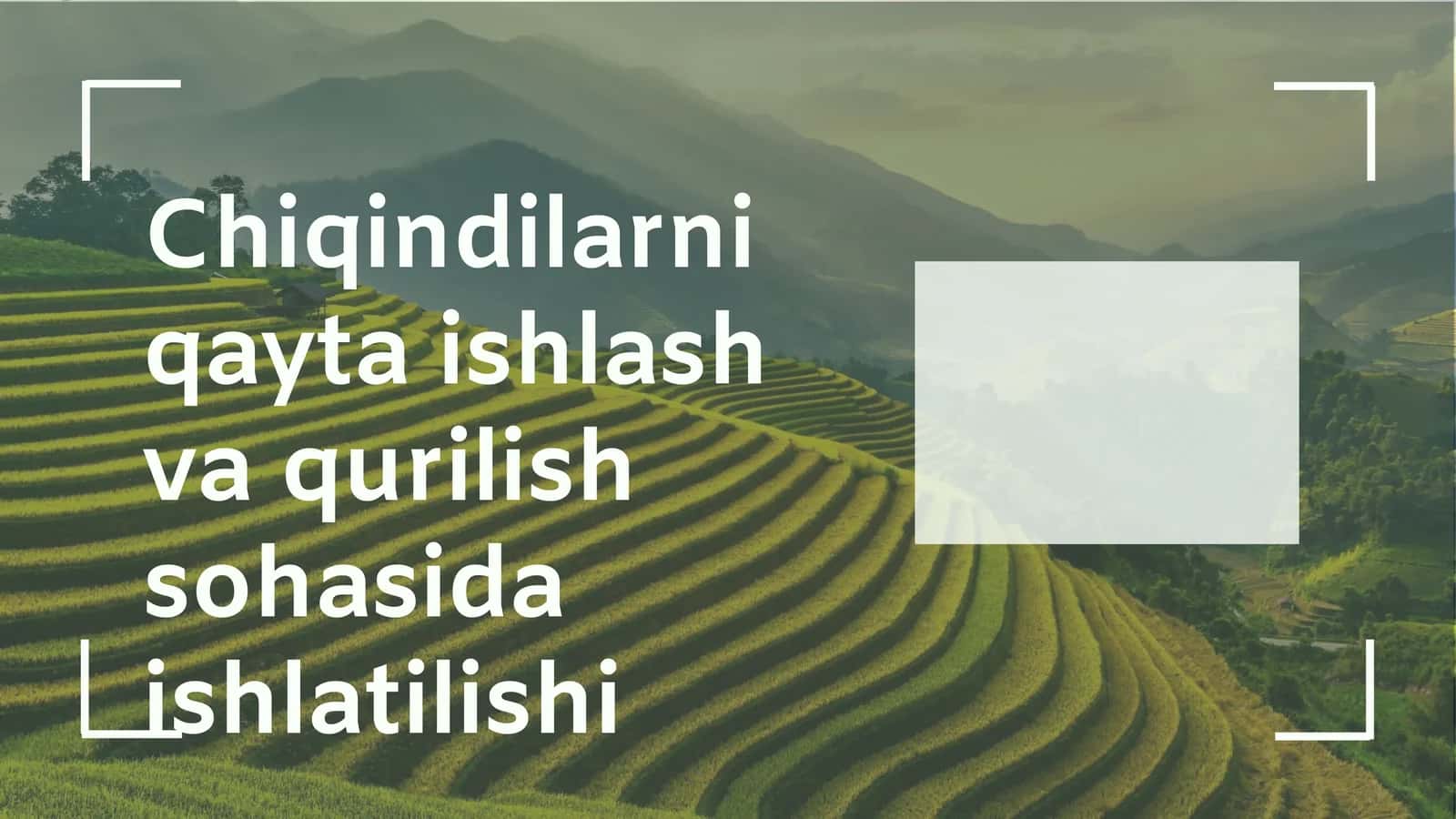 Qayta ishlash jarayonlari