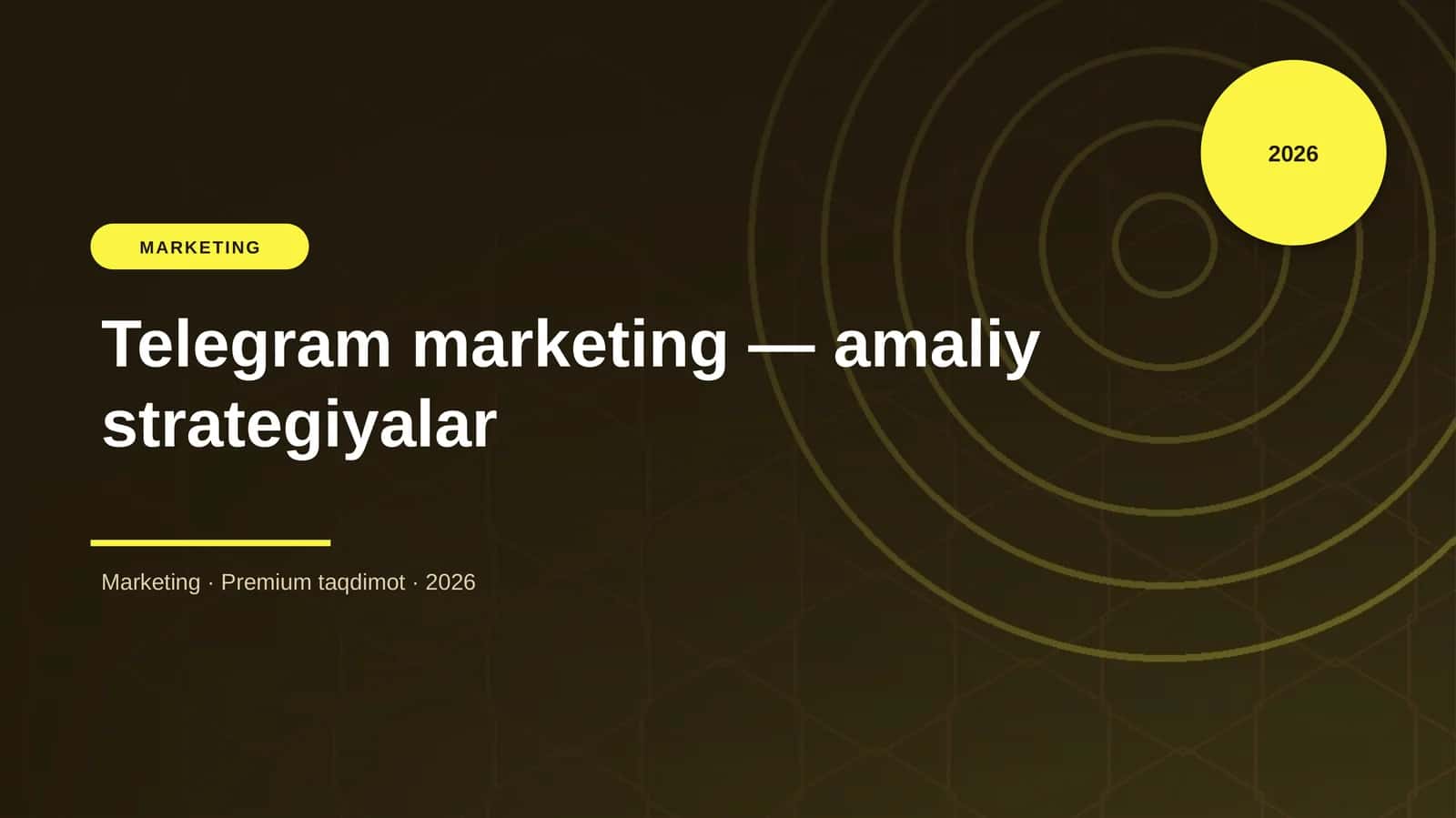 Telegram marketing — amaliy strategiyalar