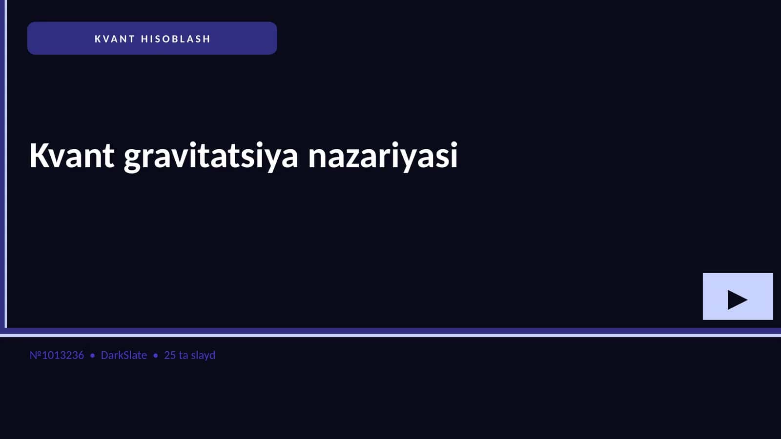 KVANT HISOBLASH