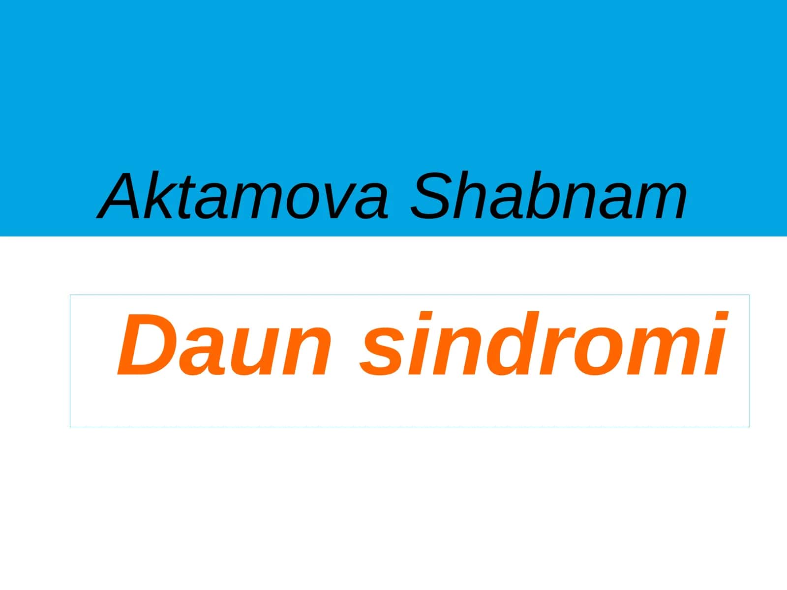 Daunsindromi