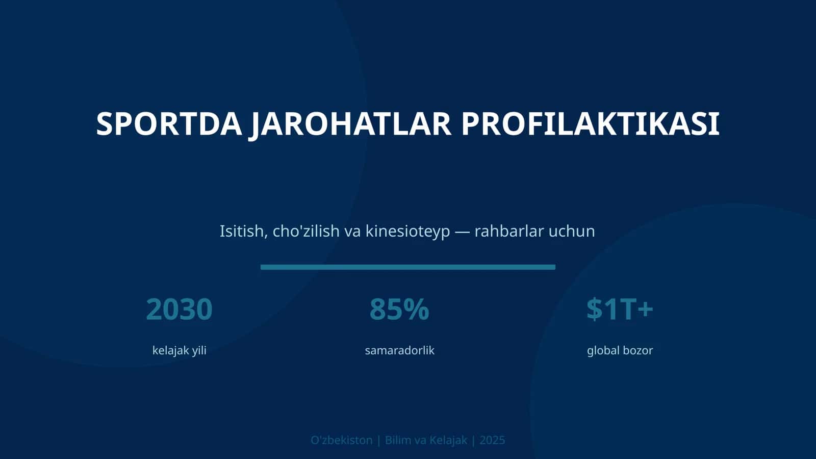 SPORTDA JAROHATLAR PROFILAKTASI