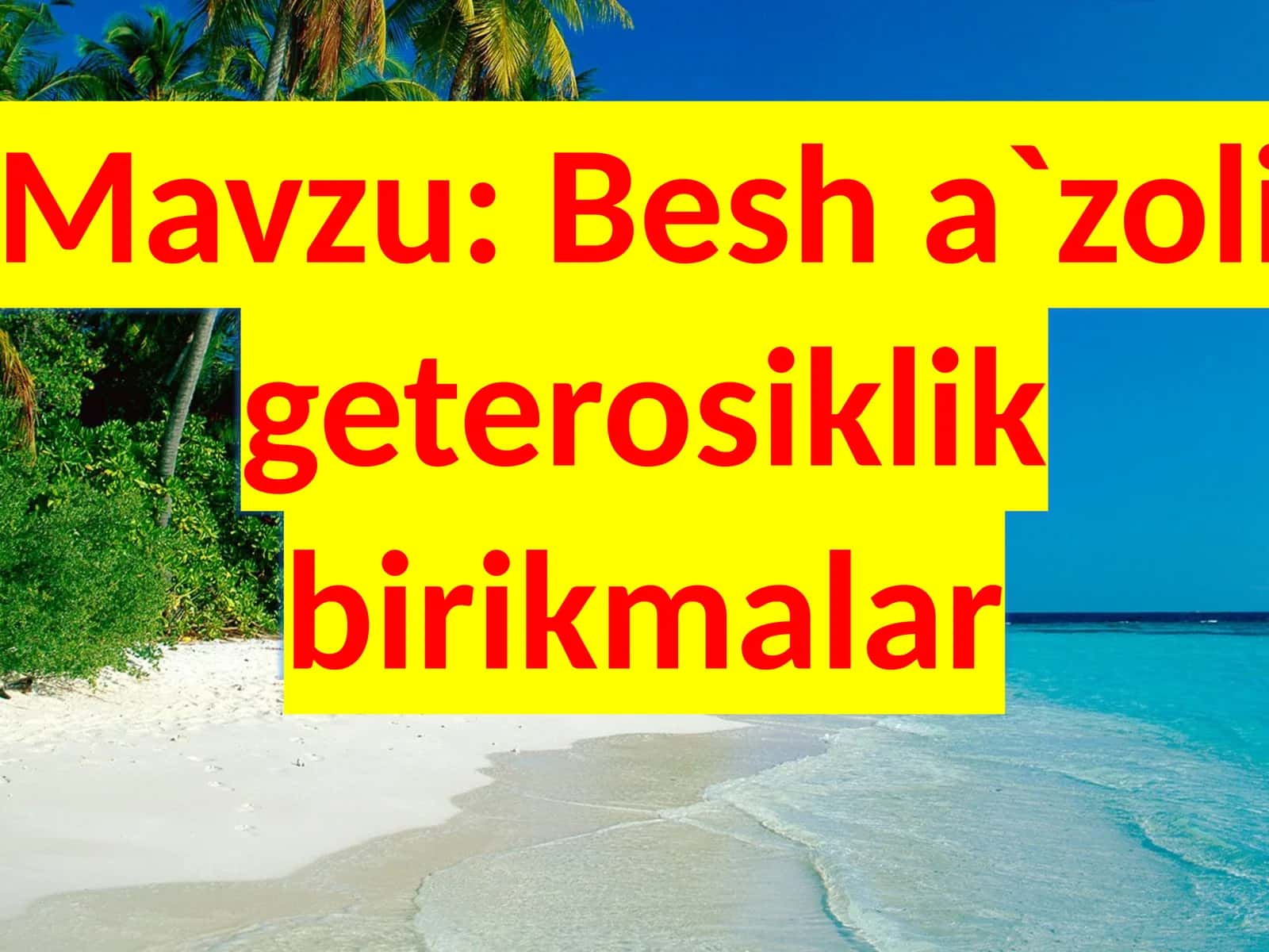 Besh a`zoli geterosiklik birikmalar