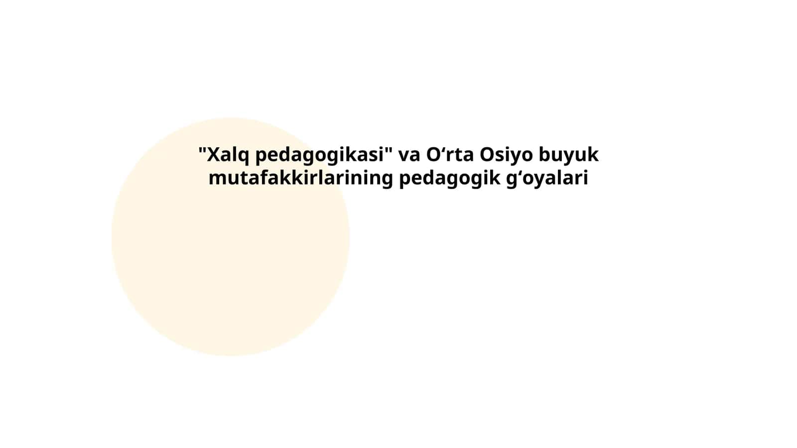 Xalq pedagogikasi