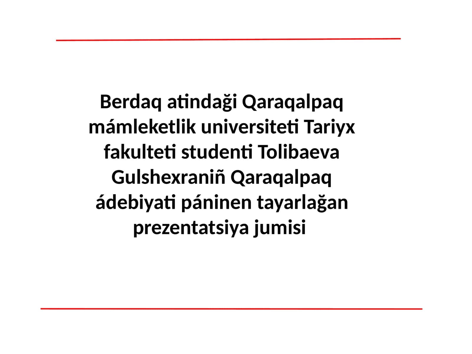 Berdaq Qarqabay ulı she'iri