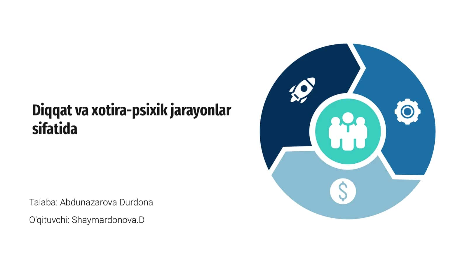 Diqqat va xotira-psixik jarayonlar sifatida